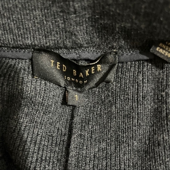 Ted Baker Luciiyy Drawstring Knit Joggers Pants Charcoal Gray Size 1 Loungewear - Picture 8 of 12